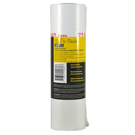Ips 72" x 90' Finish Line Pre-Folded Masking Film XMF72